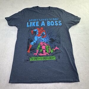 Marvel Spiderman Men Sz Medium Mad Engine Amazing Spiderman The End Green Goblin
